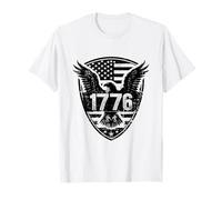 1776 American The Eagle Shield Drapeau USA Patriotique Vintage T-Shirt
