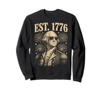 1776 George Washington Patriotic USA History 4 Juillet Sweatshirt