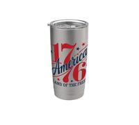 1776 L'Amérique, terre de la liberté Gobelet isotherme en acier inoxydable double paroi
