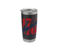 1776 L'Amérique, terre de la liberté Gobelet isotherme en acier inoxydable double paroi