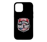 1776 The Original Rage Quit Funny Gamer 4 Juillet Coque pour iPhone 12/12 Pro