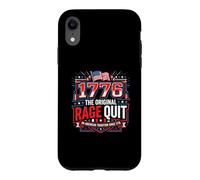 1776 The Original Rage Quit Funny Gamer 4 Juillet Coque pour iPhone XR