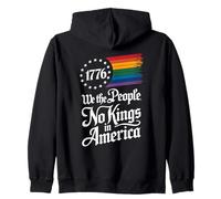 1776 We The People No Kings in America Fierté Rainbow Sweat à Capuche