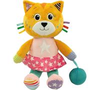 17762-Peluche Chat-Katy The Kitty-Peluches Bébé,Cadeau Naissance,Jouet D'Éveil Éducatif,Bébé Jouet 0 Mois,Jeu Premier Âge,100% Lavable En Machine