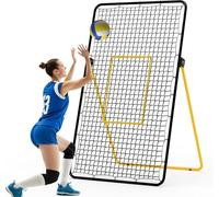 178 x 101 cm - Filet de rebond réglable pour volleyball - Grand filet de rebond d'entraînement pour pousser, grimper et se mettre en place - Appareil d'exercice robuste avec plusieurs angles, facile à