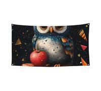 178 x 89 cm Teacher-Life-Owl Bannière de fond pour événements et fêtes