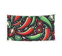 178 x 89 cm Vegan-Peppers-Chili-Red Toile de fond pour événements et fêtes