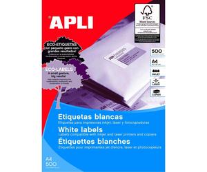 [1782] Apli Boite de 500 Feuilles A4, 12000 étiquettes Multi-usages Permanent...
