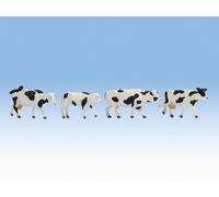 17900 Noch 0 Ensemble 4 Vaches Blanches Et Noires Échelle 1:43