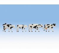 17900 Noch 0 Ensemble 4 Vaches Blanches Et Noires Échelle 1:43