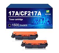 17A CF217A Cartouche De Toner Compatible avec L'imprimante pour HP M130fn G3Q59A, Rendement Jusqu'à 1500 Pages,Black-2 Pack
