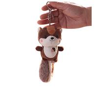 17cm Bande Dessinée Porte-clés Bonbons Couleurs en Peluche Écureuil Poupée Porte-clés Mignon Dames Sac Hommes Porte-clés De Voiture Étudiant Sacs Bagages PendentifDurabilité et Style