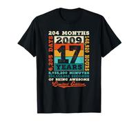 17ème Anniversaire 17 Ans 204 Mois d'être génial né 2009 T-Shirt