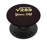 17ème Anniversaire Racine carrée 289 Ans mathématiques algèbre 2009 PopSockets PopGrip Adhésif