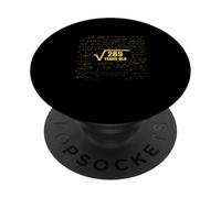 17ème Anniversaire Racine carrée de 289 17 Ans Math Fun PopSockets PopGrip Adhésif