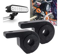 17MM-25MM Support de Montage de Lumière,2PCS Support de Fxation Universel pour Lampe de Travail/Feux de Brouillard Montage Bull Bar Bumper pour Véhicules Tout-Terrain Camion de Voiture de Moto