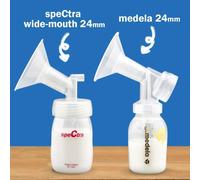 17mm Flange Inserts For Medela And Spectra Shields 24mm Use With Medela Freestyle And Sonata To Reduce Nipple Tunnel Up To 17mm; Also Fits Freemie 25mm