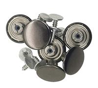 17mm Laiton Jeans Boutons Noir Strass Et Broche avec Fixation Main Outil JB42 Par Trimming Shop - Design10, 20pcs