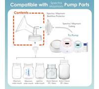 17mm Wide Neck Pump For Spectra S1/S2 Pumps; Including Wide-Mouth Flange; Non- Spectra Flange; Replaces 16mm Spectra Shield; Standard Flange