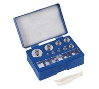 17pcs 211.1g 10mg-100g Gram Set avec Pince à épiler No.45 Steel Precision Calibration Weight Kit Set Test Bijoux Balance/Laboratoire Général/Mesure Industrielle