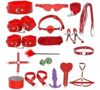 17pcs maison variable Bondage set b118 - fr，Rouge