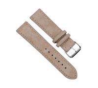 18/19/20/22/24 mm Sangle de montre en cuir en daim de la peau vintage avec barre de printemps à libération rapide