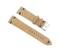 18/19/20/22/24 mm Sangle de montre en cuir en daim de la peau vintage avec barre de printemps à libération rapide