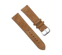18/19/20/22/24 mm Sangle de montre en cuir en daim de la peau vintage avec barre de printemps à libération rapide