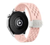 18 20 22 mm Bracelet magnétique en silicone pour montre GT 5 46 mm 41 mm Bracelet de sport respirant pour GT5 Pro GT4 GT3 GT2 Correa Watch Bands, 20mm