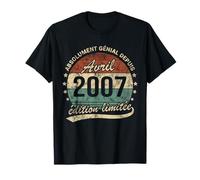 18 Ans Anniversaire Absolument Génial Depuis Avril 2007 T-Shirt