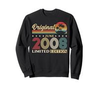 18 Ans Anniversaire Homme Cadeau Juin 2008 Vintage Sweatshirt