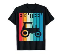 18 Ans Anniversaire Retro Tracteur Agriculteur Garçon T-Shirt