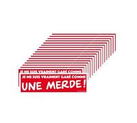 18 autocollants de stationnement interdit Je me suis vraiment garé comme une merde !