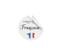 18 Autocollants Ronds Fabrication Française