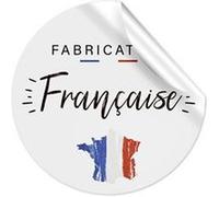 18 Autocollants Ronds Fabrication Française