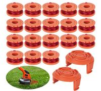 18 bobines de rechange pour Coupe bordure worx, diamètre 1,65 mm, longueur 3 m, compatibles une variété de pour Débroussailleuse worx, gardez votre tondeuse comme neuve et maintenez une tonte efficace