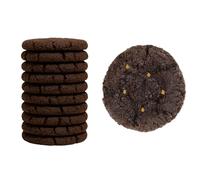 18 Carati | Ambre Foncé | Biscuit au cacao avec écorces d'orange confites et chocolat noir | Biscuits artisanaux italiens faits à la main | Sans lait | Emballage cadeau 130 g
