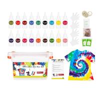 18-Color Tie Dye Kits DIY Homemade Creative Fade-Resistant Versatile