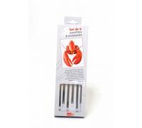 18 curettes à crustacés en inox poli