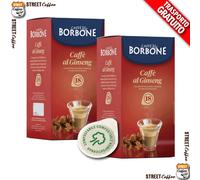 18 Dosettes au Ginseng en Papier Caffè Borbone Ese 44 MM Filtrocarta