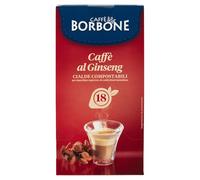 18 dosettes filtrantes en papier 44 mm Caffe Borbone Ginseng Coffee