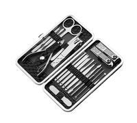 18 En 1 Acier Inoxydable Manucure Ensemble Professionnel Coupe-Ongles Pince À Doigts Ongles Art Beauté Outils Ciseaux Couteau Meilleur Cadeau