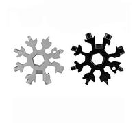 18 en 1 Snowflake Multitool, idée de nouveauté cadeau hommes et femmes excellent remplisseur de bas de vélo gadgets en acier inoxydable clé tournevis ouvre-bouteille(TYPE A)