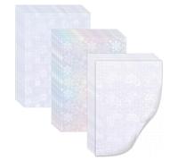 18 feuilles Papier Autocollant Holographique, VEINARDYL Format A4 transparent Papier autocollant plastifié imperméable, 29,7 x 21,1 cm Film de plastification à froid - 3 styles