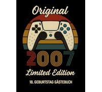 18. Geburtstag Gästebuch: Gästebuch zur Volljährigkeit zum Eintragen für Glückwünsche und Fotos der Gäste, ideales 18. Geburtstagsgeschenk für Jungs und Gaming-Fans