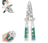 18 In 1 Foldable Ｗire Stripper, 2025 New Wire Strippers with Voltage Detector, Multifunctional Foldable Wire Stripper Electrical Pliers for Cutting and Pulling Pliers, Durable Crimping Tool (1pcs)