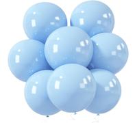 18 Inch Blue Balloon, 10 Pcs Inflatable Balloons Girl, Sky Blue Latex Party Balloon For Birthday, Wedding, Party, Decoration Supplies