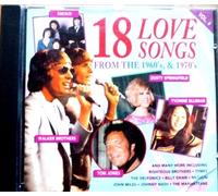 18 Love Songs From The1960's & 1970's