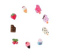 18 mini décorations gourmandes pâte polymère - Glaces