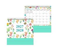 18 Month Desk Calendar 2027-2028 - Standing Planner | Daily Grid | Aesthetic Desktop Schedule Display, Table Top Agenda Organizer, Gift Idea, For Office Desk, Home & Dorm Room